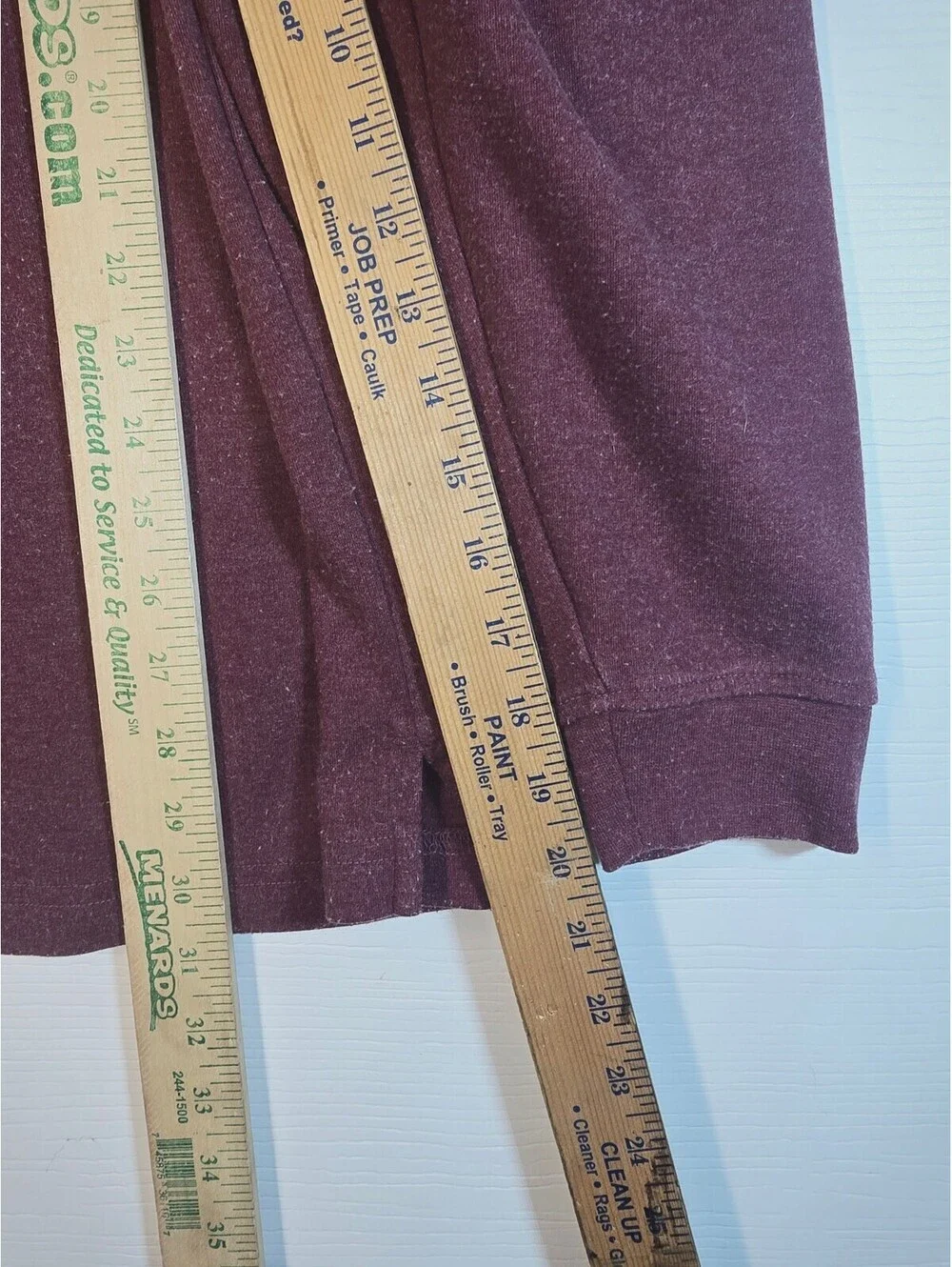 Orvis Mens Large Burgundy Maroon Long Sleeve Polo Shirt Cotton Made In Peru